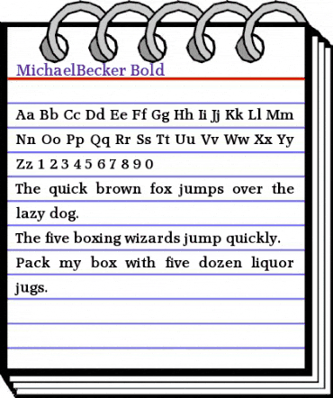 MichaelBecker Bold animated font preview MichaelBecker Bold animated font preview