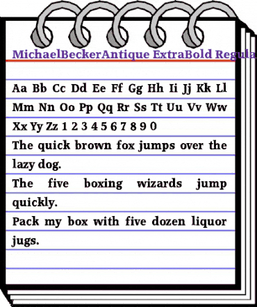 MichaelBeckerAntique-ExtraBold Regular animated font preview MichaelBeckerAntique-ExtraBold Regular animated font preview