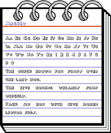 Mickey Regular animated font preview Mickey Regular animated font preview