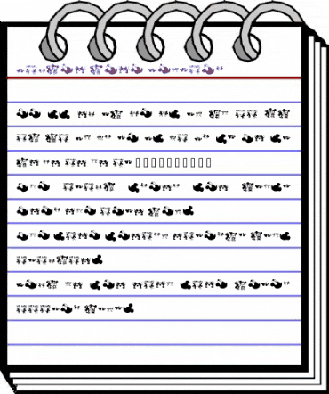 Mickey Love Regular animated font preview