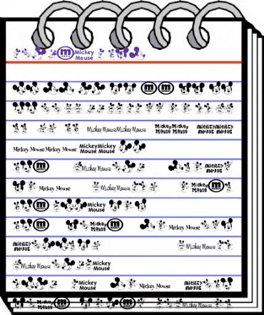 mickey m tfb Regular animated font preview mickey m tfb Regular animated font preview