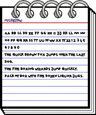 mickeykw Regular animated font preview mickeykw Regular animated font preview