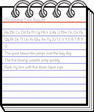 Micolesther Free Regular animated font preview Micolesther Free Regular animated font preview