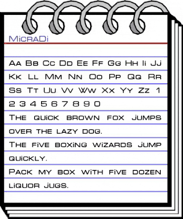 MicraDi Regular animated font preview MicraDi Regular animated font preview