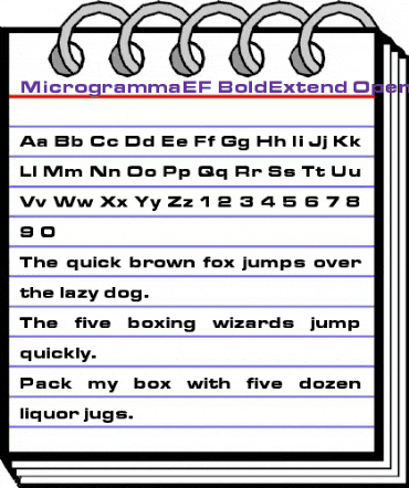 MicrogrammaEF BoldExtend animated font preview MicrogrammaEF BoldExtend animated font preview
