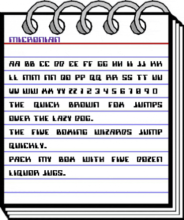 Micronian Light Light animated font preview Micronian Light Light animated font preview