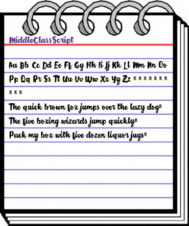 Middle Class Script Regular animated font preview Middle Class Script Regular animated font preview