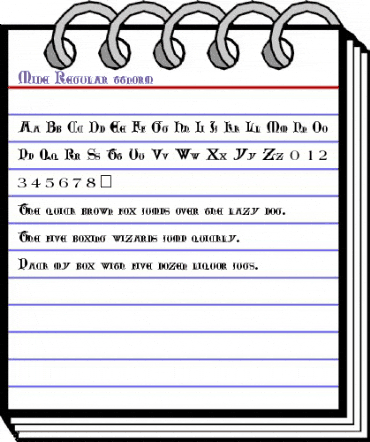 Mide Regular animated font preview