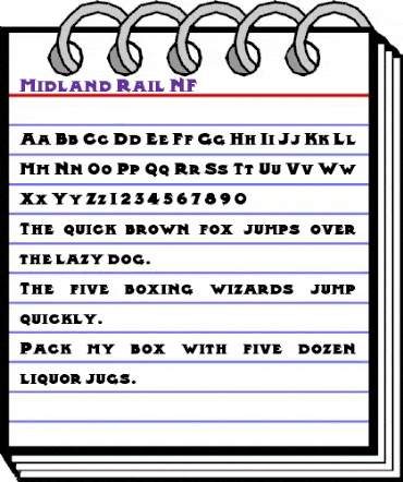 Midland Rail NF Regular animated font preview Midland Rail NF Regular animated font preview