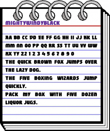 MightyWindy Regular animated font preview MightyWindy Regular animated font preview