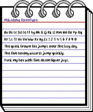 Mikadoby Regular animated font preview Mikadoby Regular animated font preview