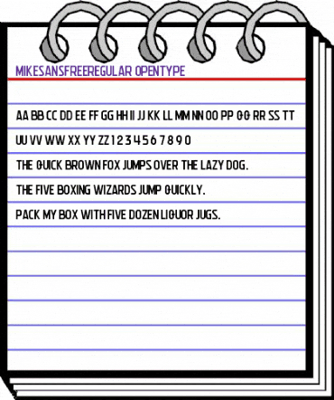 Mike Sans Free Regular animated font preview Mike Sans Free Regular animated font preview