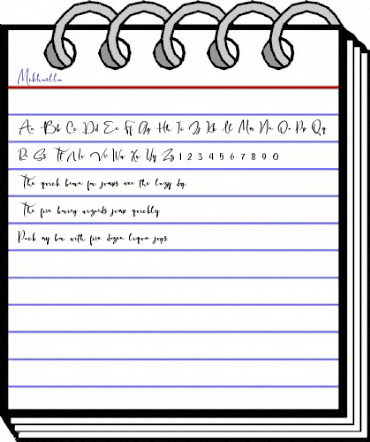 Mikhaella Regular animated font preview Mikhaella Regular animated font preview