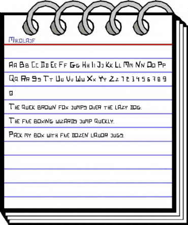 Mikolajf Regular animated font preview Mikolajf Regular animated font preview