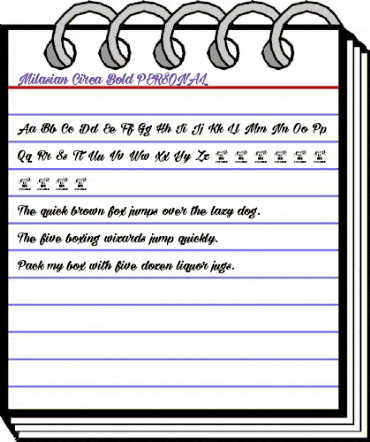 Milasian Circa Bold PERSONAL Regular animated font preview Milasian Circa Bold PERSONAL Regular animated font preview