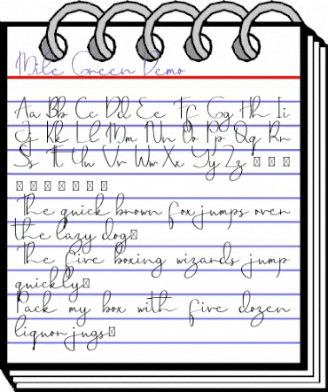 Mile Green Demo Regular animated font preview Mile Green Demo Regular animated font preview