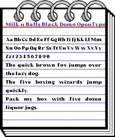Milk n Balls Demo Black Demo animated font preview Milk n Balls Demo Black Demo animated font preview
