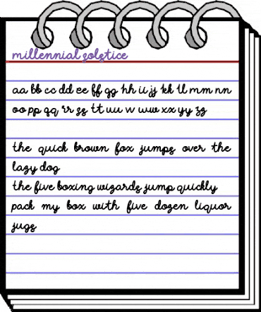 Millennial Solstice Regular animated font preview Millennial Solstice Regular animated font preview