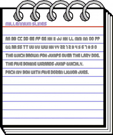 Millennium 5lines animated font preview Millennium 5lines animated font preview
