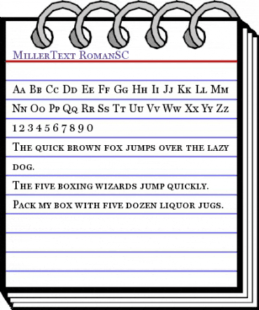MillerText Regular animated font preview MillerText Regular animated font preview