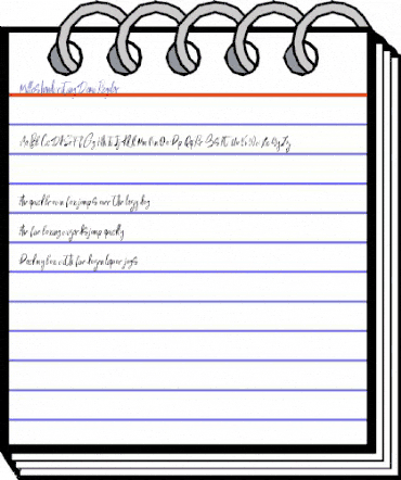 Milles handwriting Demo Regular animated font preview