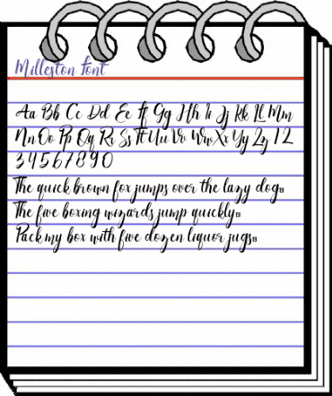 Milleston Font Regular animated font preview Milleston Font Regular animated font preview