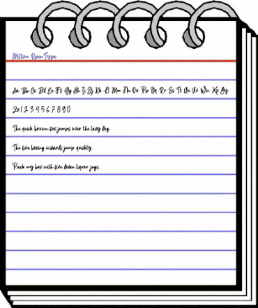 Million Regular animated font preview Million Regular animated font preview