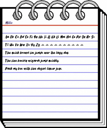 Millo Regular animated font preview Millo Regular animated font preview