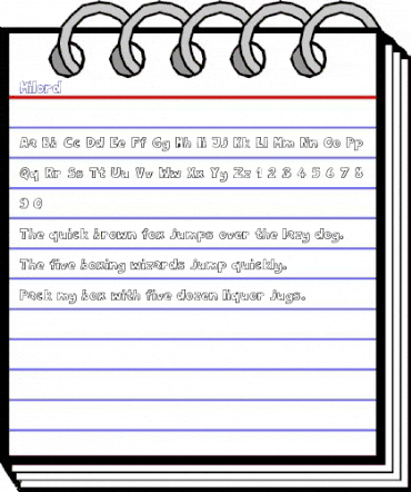 Milord Regular animated font preview Milord Regular animated font preview