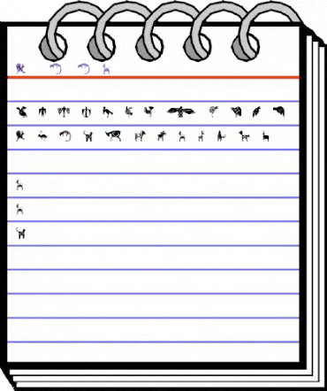 Mimbres One animated font preview