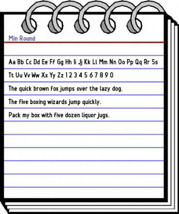 Min Regular animated font preview Min Regular animated font preview