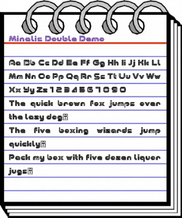 Minalis Double Demo Regular animated font preview Minalis Double Demo Regular animated font preview