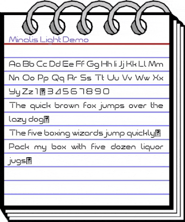 Minalis_Demo Light Regular animated font preview Minalis_Demo Light Regular animated font preview