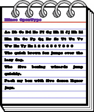 Mince Regular animated font preview