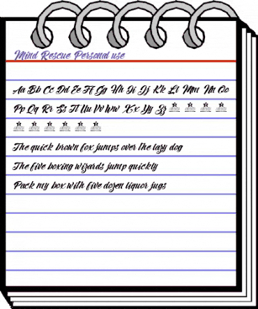Mind Rescue Personal Use Regular animated font preview Mind Rescue Personal Use Regular animated font preview