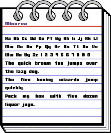 Minerva Regular animated font preview Minerva Regular animated font preview