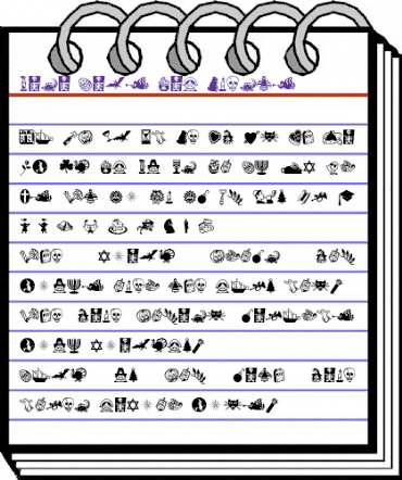 Mini Pics Lil Events Regular animated font preview Mini Pics Lil Events Regular animated font preview