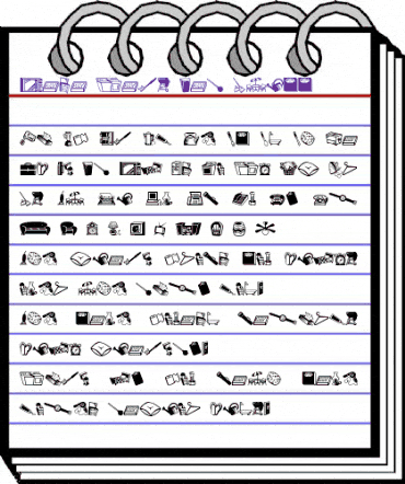 Mini Pics Lil Stuff Regular animated font preview Mini Pics Lil Stuff Regular animated font preview