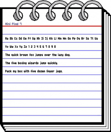 Mini Pixel-7 Regular animated font preview