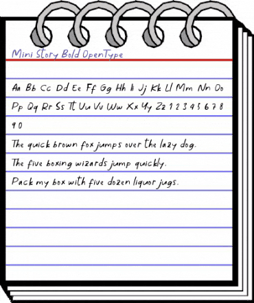 Mini Story Bold animated font preview