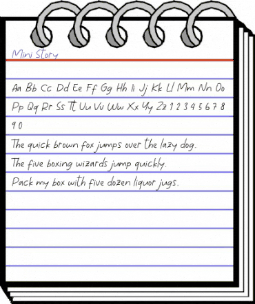 Mini Story Regular animated font preview