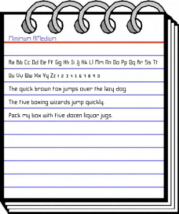 Minimum Regular animated font preview Minimum Regular animated font preview