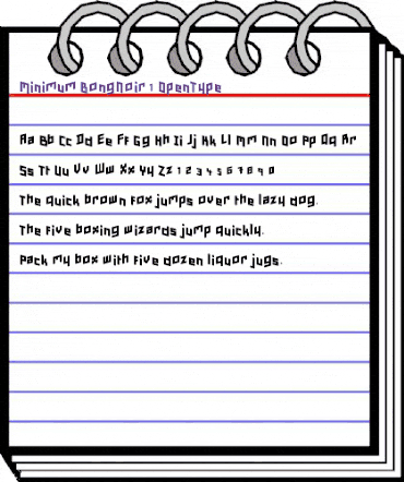 Minimum BongNoir animated font preview Minimum BongNoir animated font preview