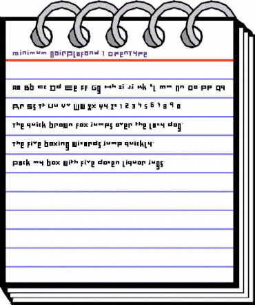 Minimum NoirPlafond animated font preview Minimum NoirPlafond animated font preview