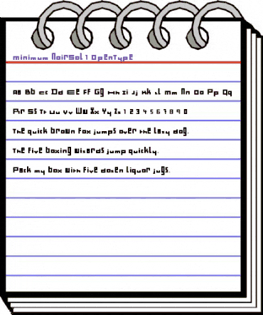 Minimum NoirSol animated font preview Minimum NoirSol animated font preview