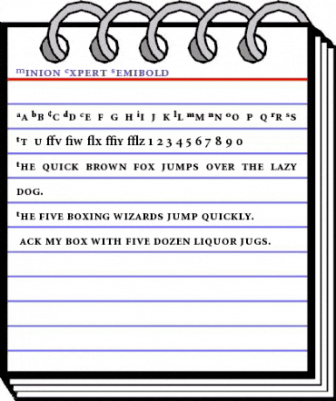 Minion Expert Bold animated font preview Minion Expert Bold animated font preview