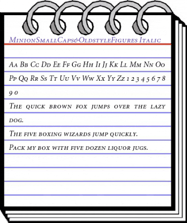 MinionSmallCaps&OldstyleFigures RomanItalic animated font preview MinionSmallCaps&OldstyleFigures RomanItalic animated font preview