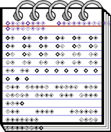 MiniPics DirectionalDA animated font preview MiniPics DirectionalDA animated font preview