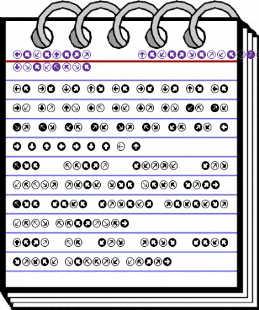 MiniPics DirectionalRA animated font preview MiniPics DirectionalRA animated font preview