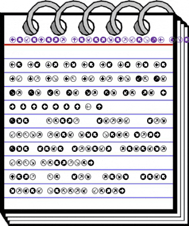 MiniPics DirectionalRA animated font preview MiniPics DirectionalRA animated font preview